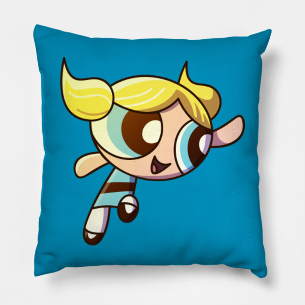 Powerpuff Bubbles Powerpuff Girls Pillow Teepublic Uk