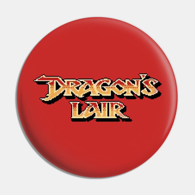 Dragon’s Lair Logo Pin by GraphicGibbon