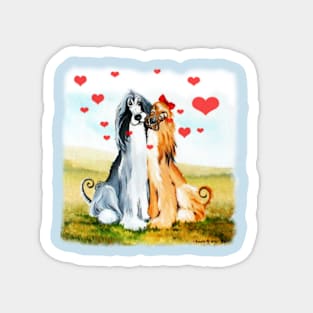 Afghan Love.  A Cartoon. Magnet