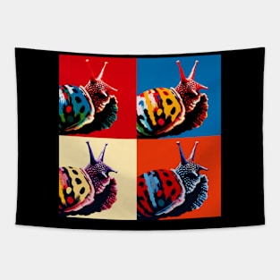 Red Lips Snail - Cool Tropical Fish Tapestry