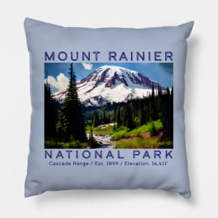 Mount Rainier National Park, State of Washington Pillow