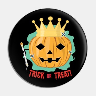 King Halloween Pumpkin - Funny Pin