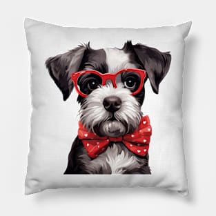 Fancy Schnauzer Dog Pillow