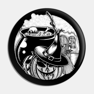 Halloween Cauldron Pin