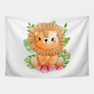 Cute Lion Tapestry