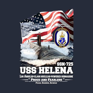 USS Helena SSN-725 Submarine veterans T-Shirt