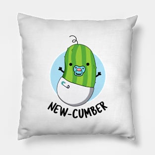 New-cumber Funny Veggie Cucumber Pun Pillow