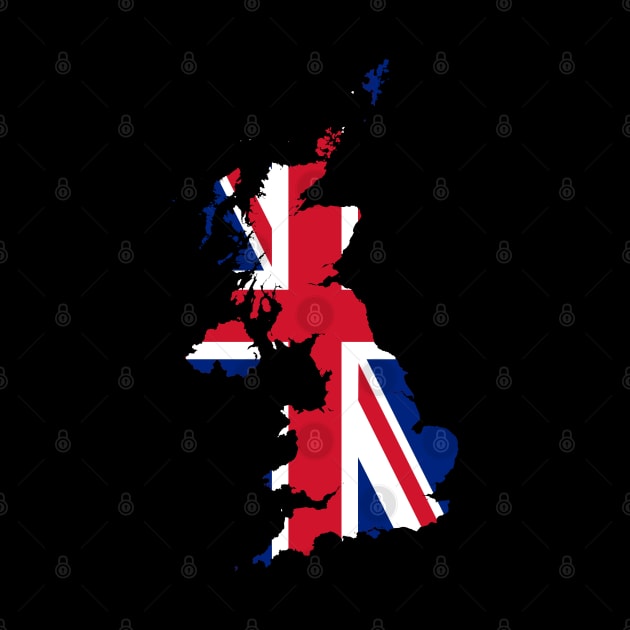 United Kingdom Flag Map by Historia