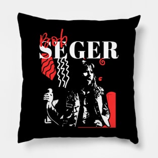 Bob seger retro style Pillow