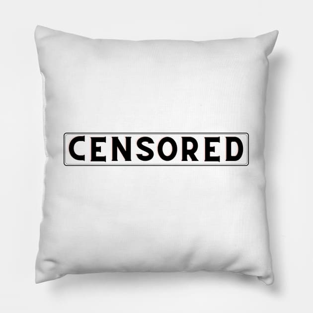 Censored Pillow by Yasdey