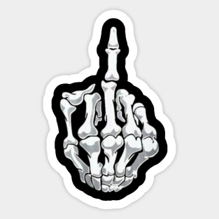Middle Finger Stickers Teepublic