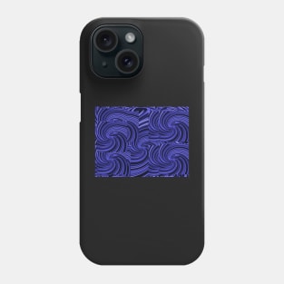 Purple & Black Swirls of Madness Phone Case