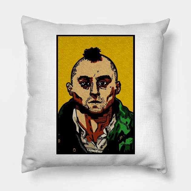 Travis Bickle Taxi Driver Pillow by Defsnotadumb