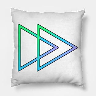 Play Button - Outlined Pillow