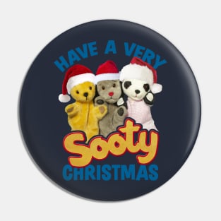 Sooty Christmas Have A Very Sooty Christmas Blue Text Pin