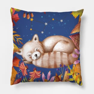 Sleeping Red Panda Pillow