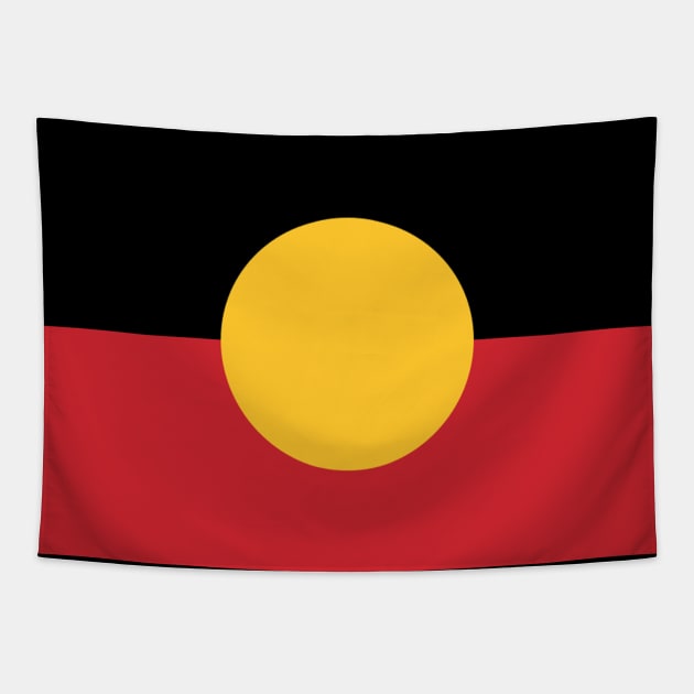 The Australian Aboriginal Flag #8 Tapestry by SalahBlt
