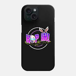 Easter Bunny Hoop In To Easter Phone Case