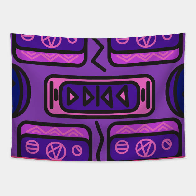 Ethnic background folk african pattern Tapestry by Eskimos