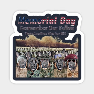 Memorial Day. Remember Our Fallen. Magnet