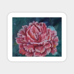 Glorious Red Peony Magnet