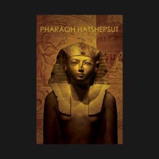 Ancient Egypt Series | Queen Hatshepsut Seated Statue at Temple T-Shirt