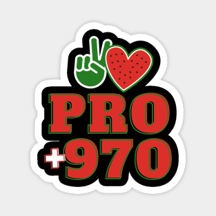 Palestine +970 Magnet