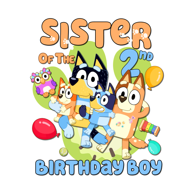 Bluey and Bingo sis birthday by Justine Nolanz