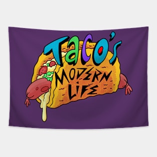 Taco's Modern Life (LINES) Tapestry