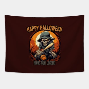 Home run legend, happy halloween Tapestry