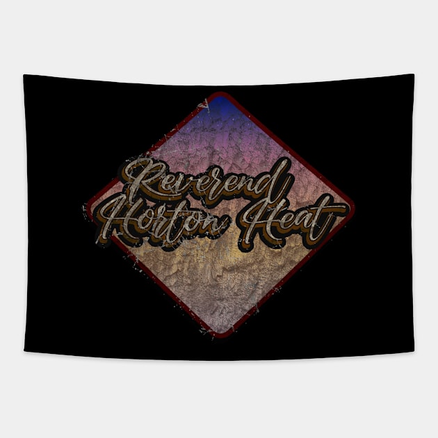 Reverend Horton Heat vintage design on top Tapestry by agusantypo