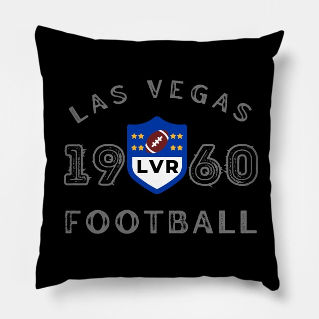 Las Vegas Football Vintage Style Pillow by Borcelle Vintage Apparel 