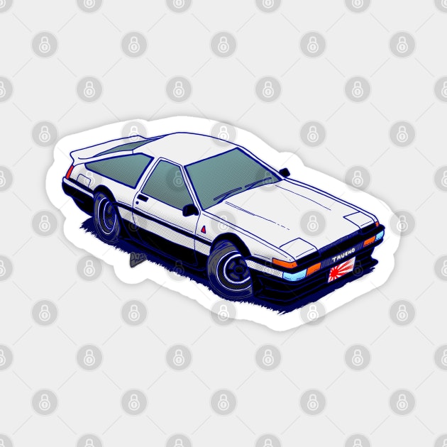 The Legendary Initial D aka Toyota AE86 just the car Magnet by Andres7B9