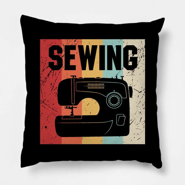 Sewing Vintage Retro Pillow by sunima