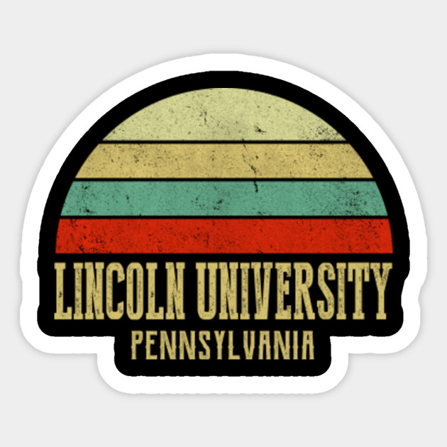 Lincoln University Pennsylvania Vintage Retro Sunset Lincoln University Pennsylvania Sticker Teepublic