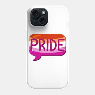 LGBTQ+ Pride Flag Bubble - Lesbian Phone Case