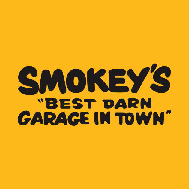 1997 - Smokey's Garage (Black on Gold) by jepegdesign