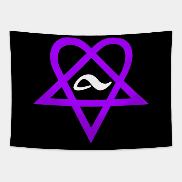 Bam Margera Heartagram ADIO him Tapestry by The_Shape