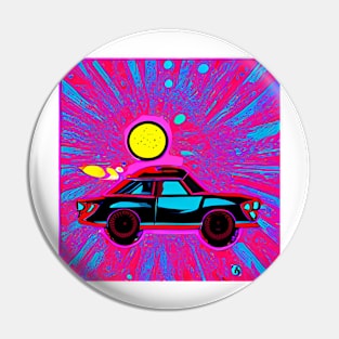 Pop art style car Pin