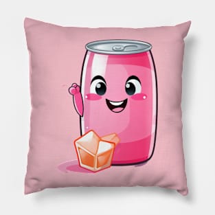 Soft drink cute T-Shirt cute giril Pillow