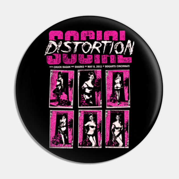 Skelly Social Distortion Beautiful Girl Gift For Fans And Lovers Logo Social Distortion Pin Teepublic Au
