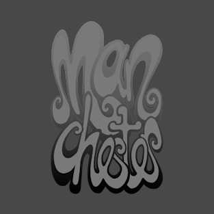 Manchester lettering - harbour mist grey T-Shirt