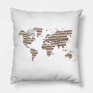 world map music #worldmap #music Pillow