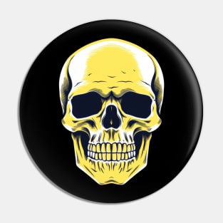 Yellow Skull Pin