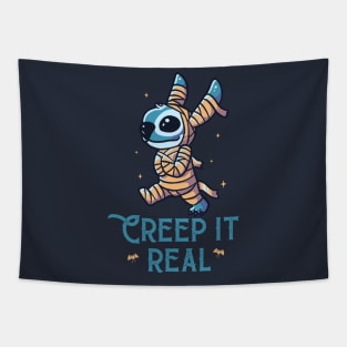 Creep It Real Funny Cute Spooky Tapestry