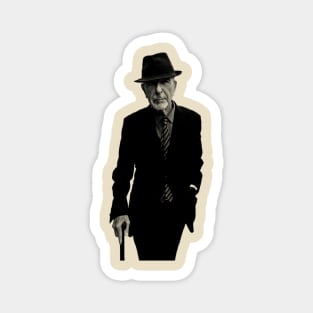 Leonard Cohen /// Vintage Style Magnet