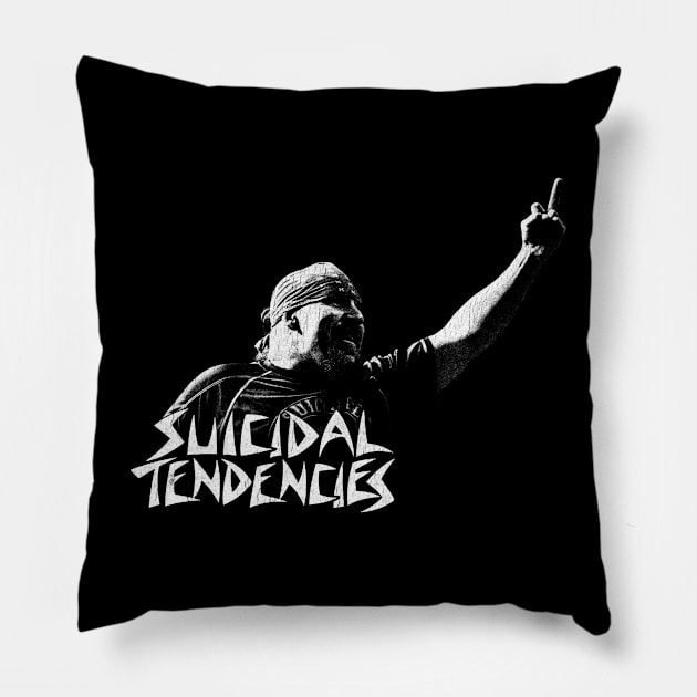 Retro Mike Muir Pillow by TuoTuo.id