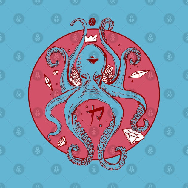 Pastel Tones Crown Octopus by kenallouis