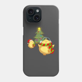 Two Little Chicks With A Christmas Tree Phone Case