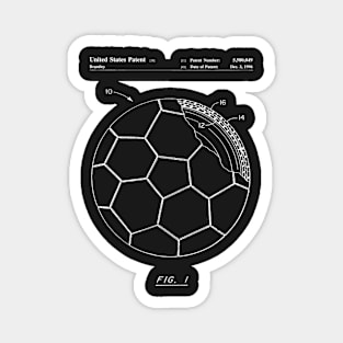 Soccer Patent - Football Art - Black Chalkboard Magnet
